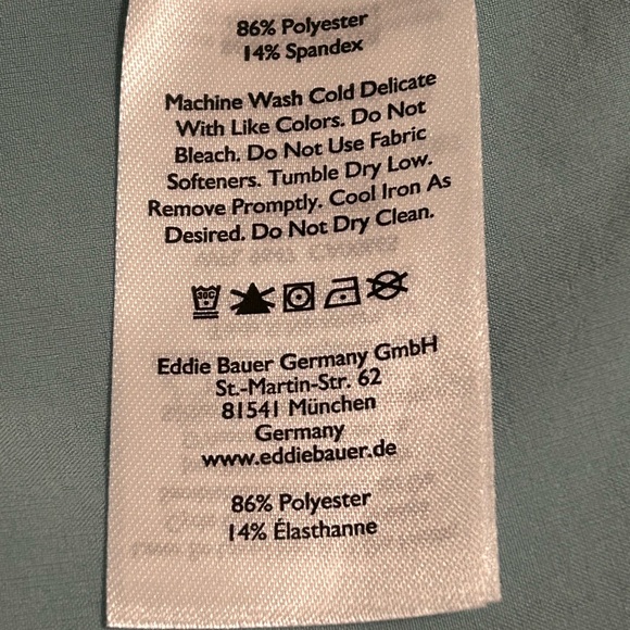 Eddie Bauer sleeveless top, size XL, beautiful pale blue/green color. - Picture 7 of 7